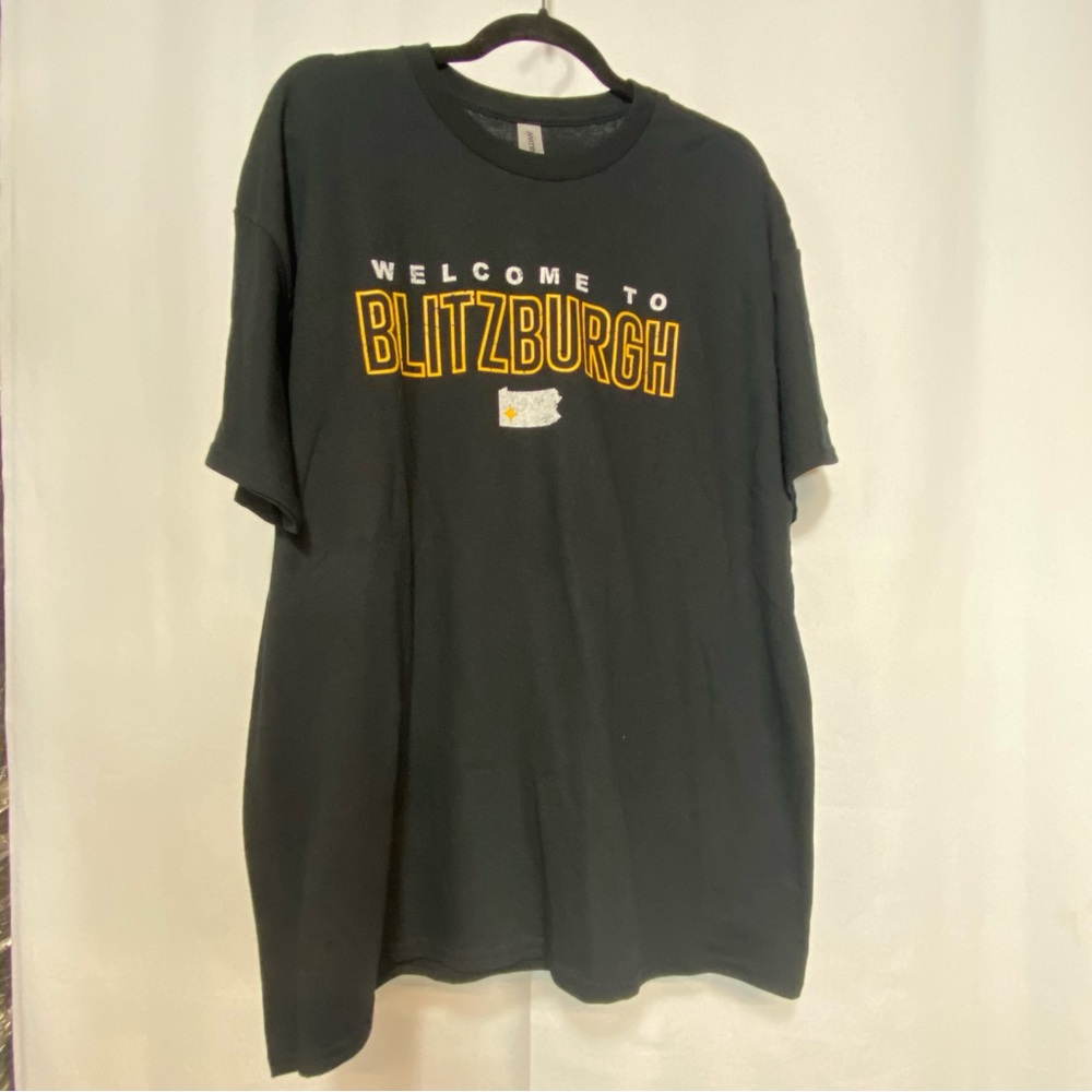 Welcome To Blitzburgh Mens XL Black Short Sleeve Souvenir T-Shirt Pittsburgh